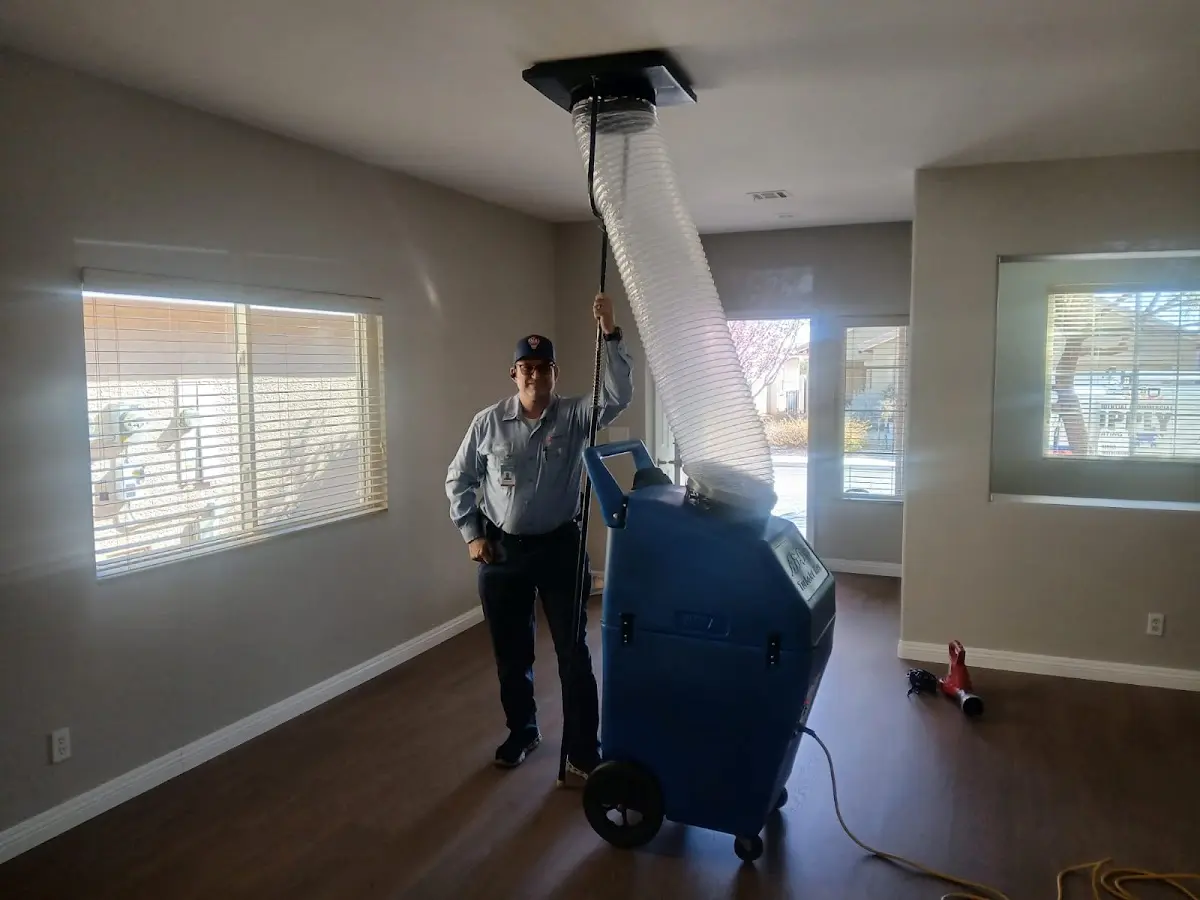 Professional Dryer Vent Cleaning work inside a Dana Point home